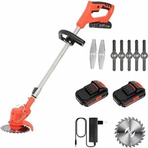 24V Battery Cordless Weed Electric Lawn Mower Push-Type Electric Gardening Tool Lawn Mower