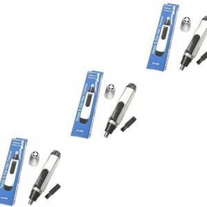 Angoily 3pcs Nose Hair Electric Ear Hair Trimmer for Men Clean Cleaner Nose Hair Removal Nose Hair Scissors Hair Trimmer Clipper for Nose Nose Hair Organ Electric Nose Hair Cleaning