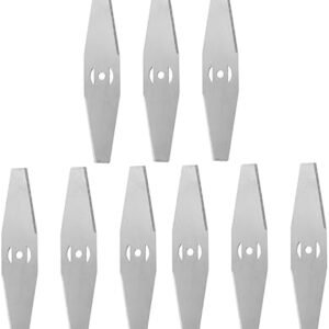YARNOW 9 Pcs Lawnmower Blade Lawn Trimmer Blades Electric Lawn Mower Blades Wacker Blades Sharpen Mower Blades Lawnmower Electric Hand Tool Lawnmower Cutter Blades Steel Blade Replaceable