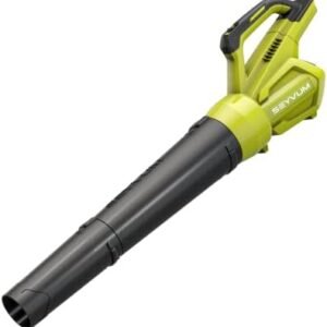SEYVUM Leaf Blower – 500CFM 20V MAX Leaf Blower Cordless, Electric Handheld Leaf Blower, Lightweight Powerful Blower Battery Operated for Lawn Care, Patio, Jobsite, Yard