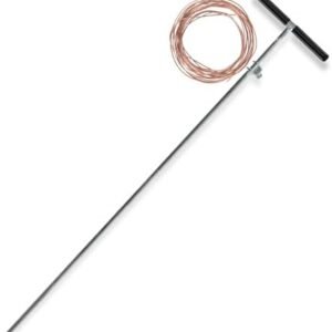 2in1 Soil Probe & Grounding Rod with Ground Wire Clamp,Great for Electric Fence, Energizers,Locating Tools,Plumbing Tools,Landscaping and Gardening Tools (36-inch + 10ft Ground Wire)