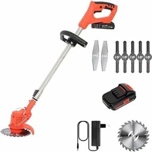 24V Battery Cordless Weed Electric Lawn Mower Push-Type Electric Gardening Tool Lawn Mower