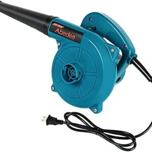 Corded Electric Leaf Blower,2 in 1 Small Handheld Lightweight Sweeper/Vacuum,110V 400W Portbale Blower for Leaf/Snow/Dust Blowing (Blue)