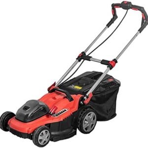 40V Lithium-Ion Electric Lawn Mowers Cordless Walk-Behind Lawn Mowers Electric Lawn Mowers with Bagging Machines, 7 Adjustable Cutting Heights