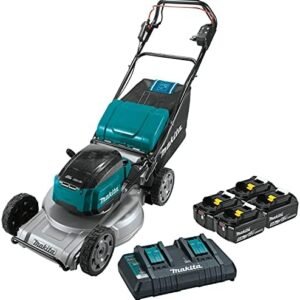 Makita XML09PT1 36V (18V X2) LXT® Brushless 21″ Self-Propelled Commercial Lawn Mower Kit with 4 Batteries (5.0Ah)