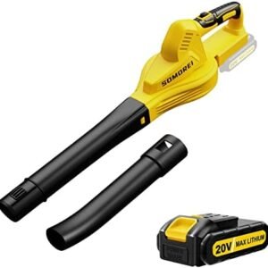 Cordless Leaf Blower Battery Operated: 20V Electric Mini Handheld – Lightweight Small Powerful Blower for Patio | Jobsite